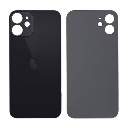 iPhone 12 mini zadné sklo, čierne, väčší otvor kamery