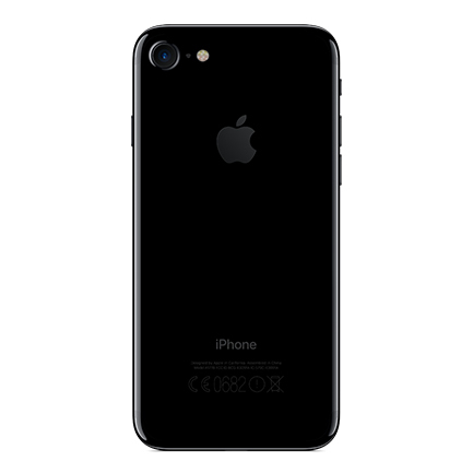 Iphone 7 zadný kryt, lesklý čierny/ jet black
