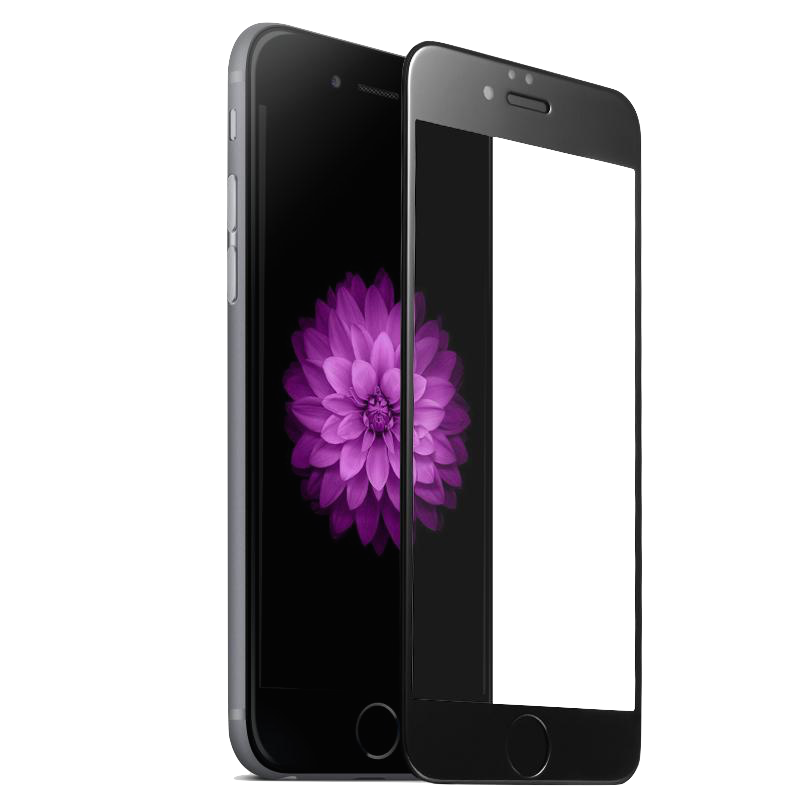 3D Ochranné tvrdené sklo pre iPhone 6/6S Čierne