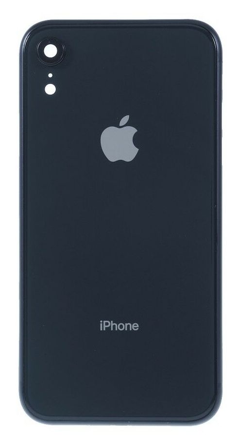 Iphone XR zadný kryt, čierny s osadenými plieškami a mriežkami a flexami