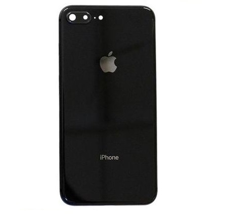 Iphone 8 PLUS zadný kryt, čierny / black čiastočne osadený